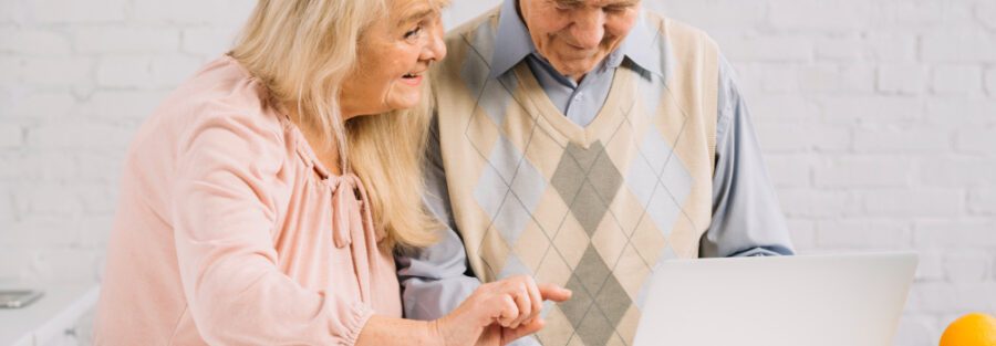 Senior citizen reviewing insurance options for financial security.