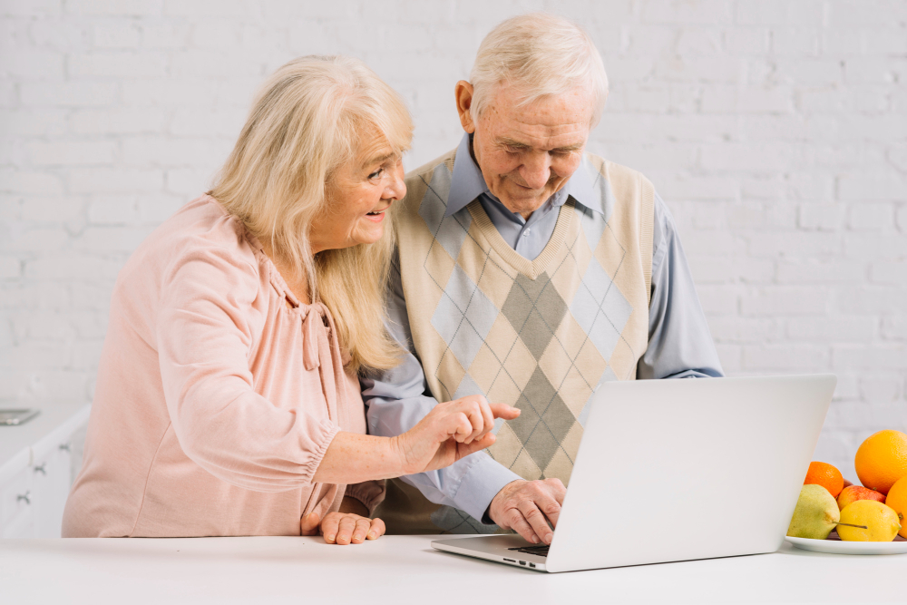 Senior citizen reviewing insurance options for financial security.